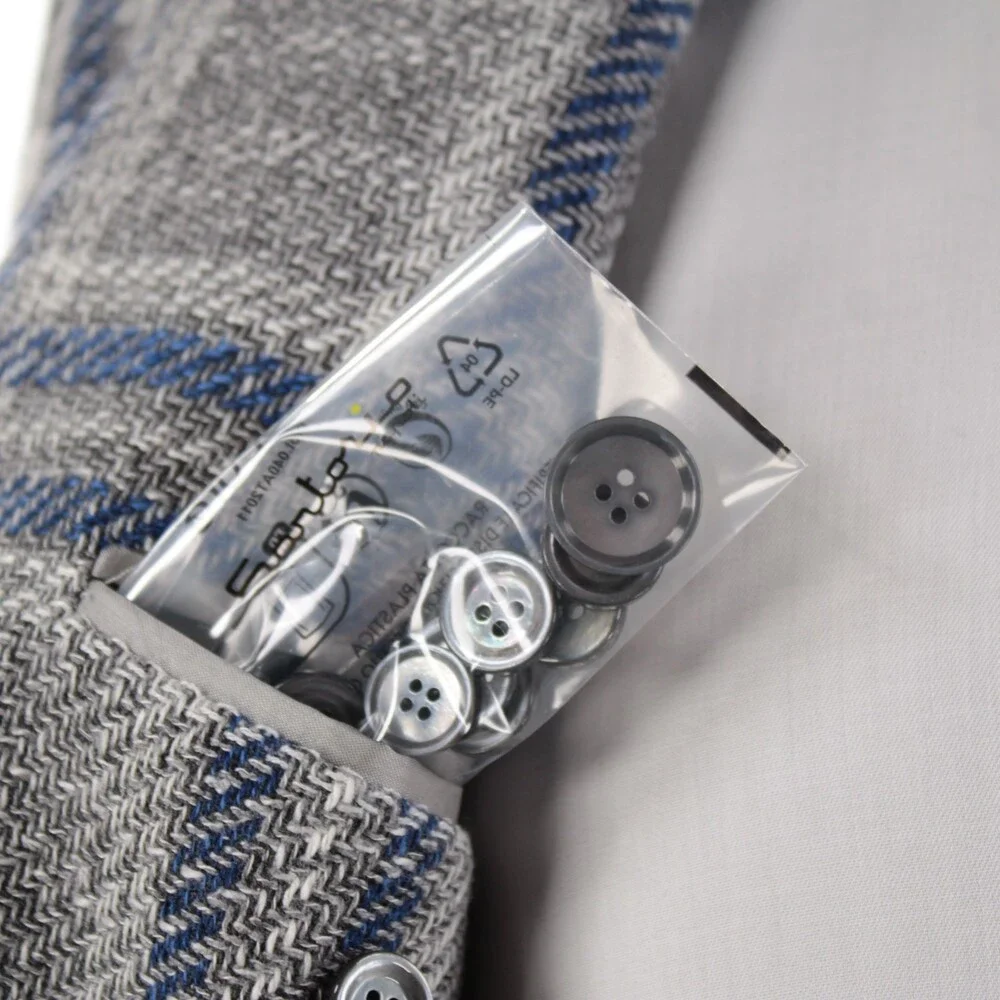 Sartorio Kiton NWT Wool Blend Sport Coat Size 52R (42R US) Gray w/ Blue & White